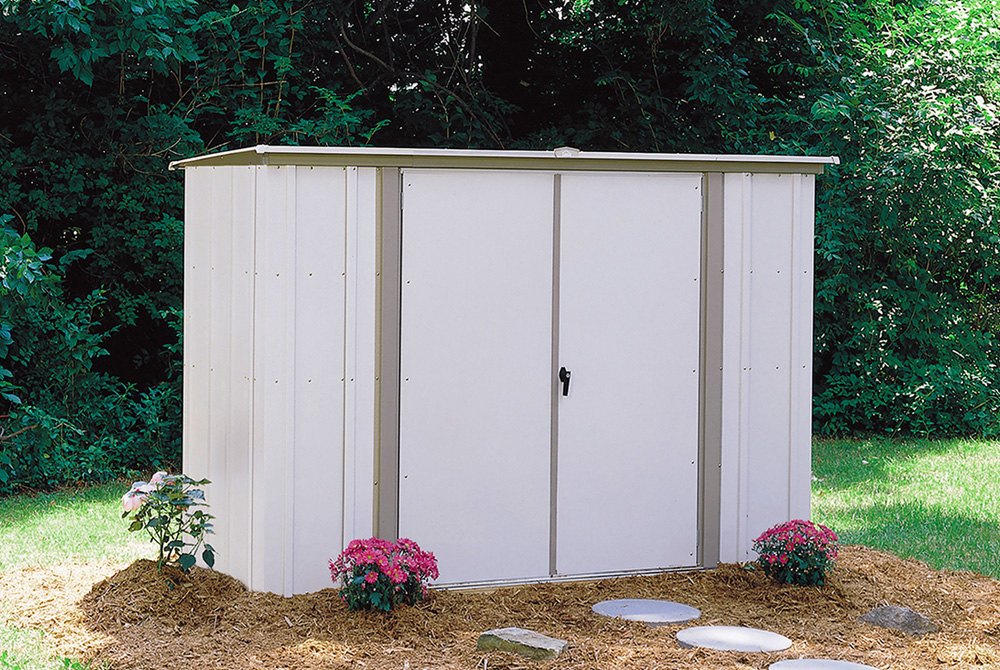 buy metal sheds arrow 8x3 garden storage shed gs83 w