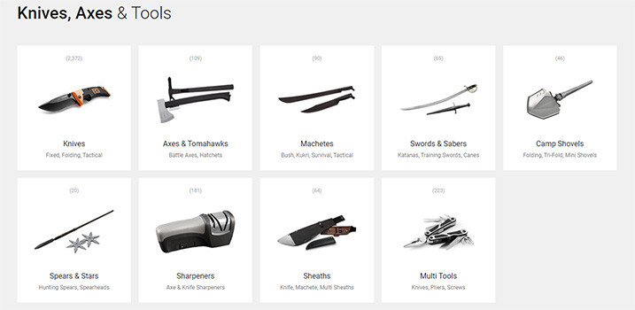 Knives Axes Tools Catalogs