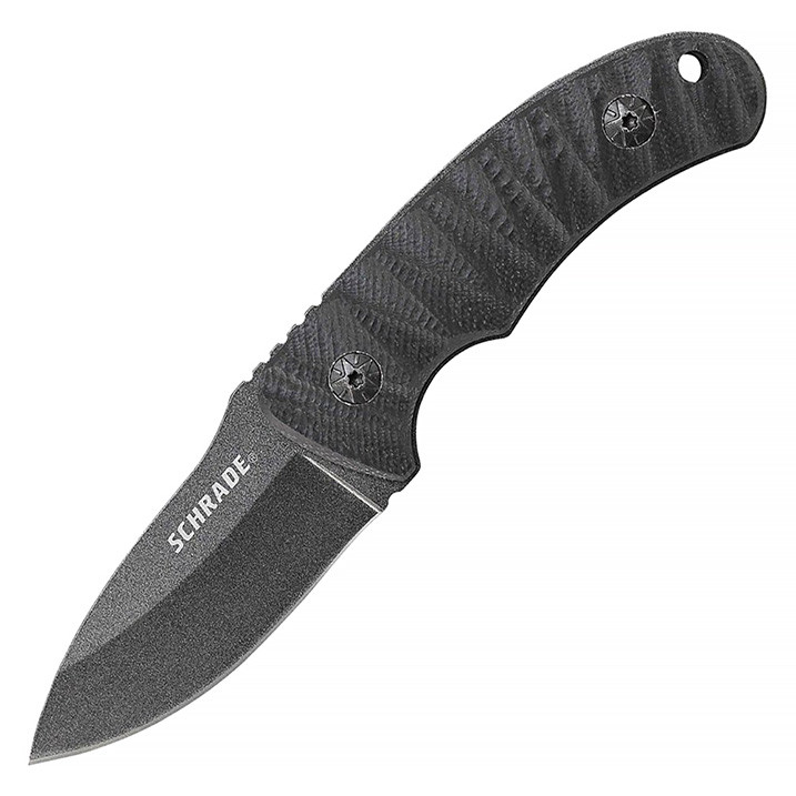 Schrade 2.63 Drop Point Fixed Knife With Sheath