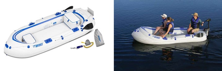 Sea Eagle SE9 4-Rider Fishermans Dream Package Inflatable Motormount Boat