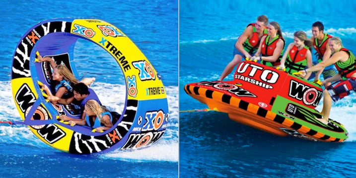 WOW Watersports XO Extreme 3-Rider Towable Tube / UTO Starship 5-Rider Towable Tube