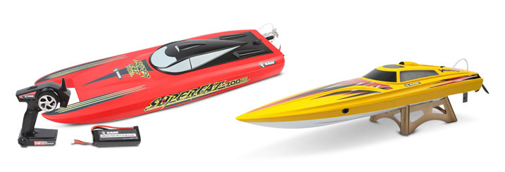 Rage RC Super Cat Brushless RTR Electric Catamarin Boat / Velocity 800BL Brushless Deep Vee Electric Offshore Boat