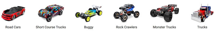 Modern RC Cars Variety