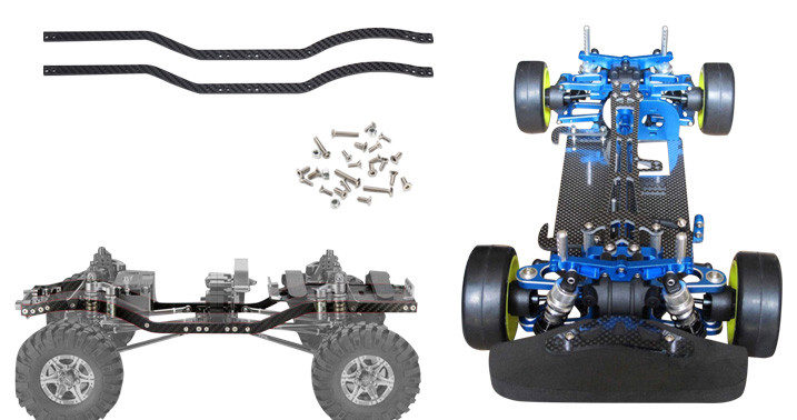 Chassis And Suspension Elements Crafted From Aluminum / Real Carbon Fiber