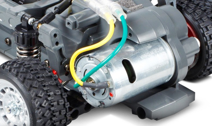 Typical Electric Motor Layout At The Rear Of RC Vehicle