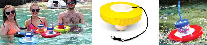 Floatinator individual Floating Cup Holders
