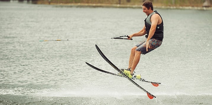 Combination Combo Skis In Action
