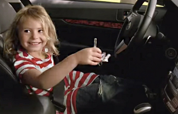 Kid Behind Steering Wheel