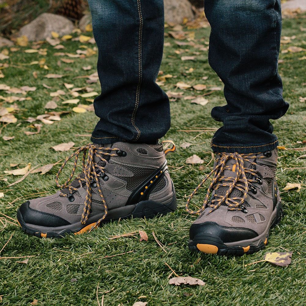 Bearpaw® 889918428973 - Men's Brock Wide 13 Size Black/Gray Boots ...