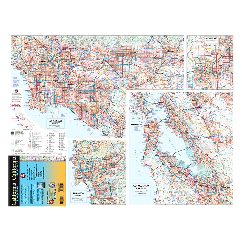 Benchmark Maps® Be0bencard California Road Atlas