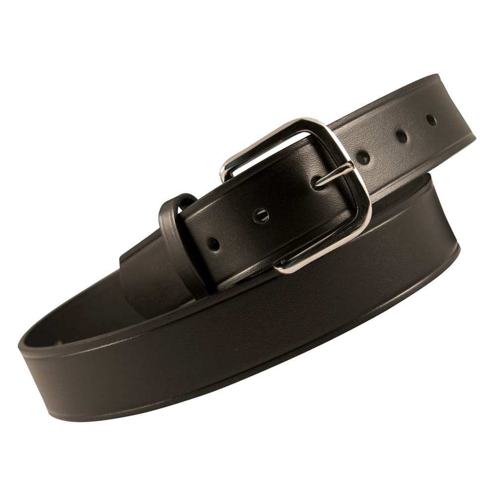 Boston Leather 6606-1-42 Men's Black Leather 1.5" American Casual Belt Size 42 