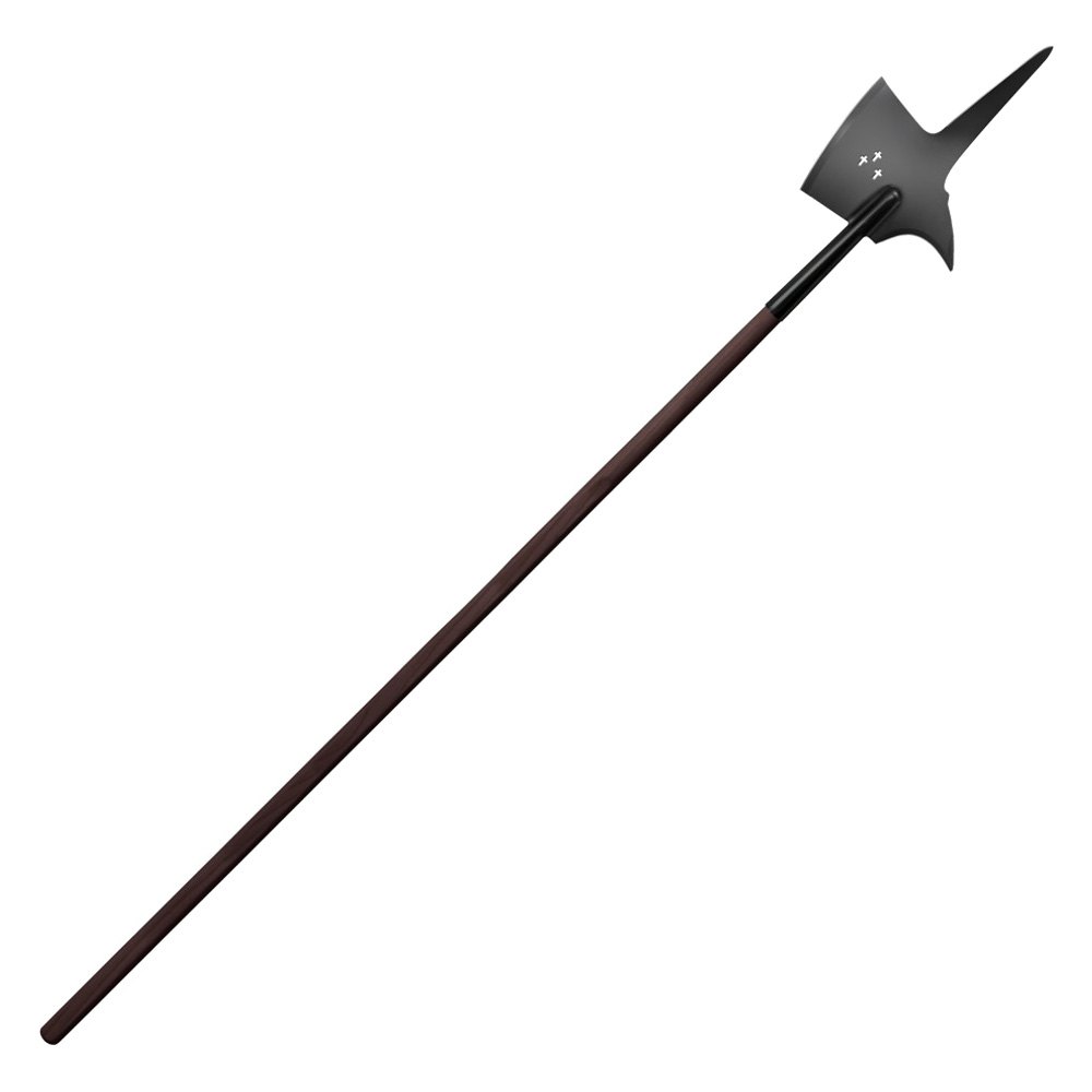 Cold Steel MAA Swiss Halberd 89.5/" Pole Axe Ash Wood Handle Battle Ready 89MSW