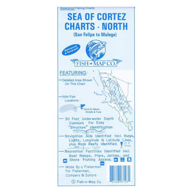 FishnMap® 071231 Sea of Cortez North Fishing Map