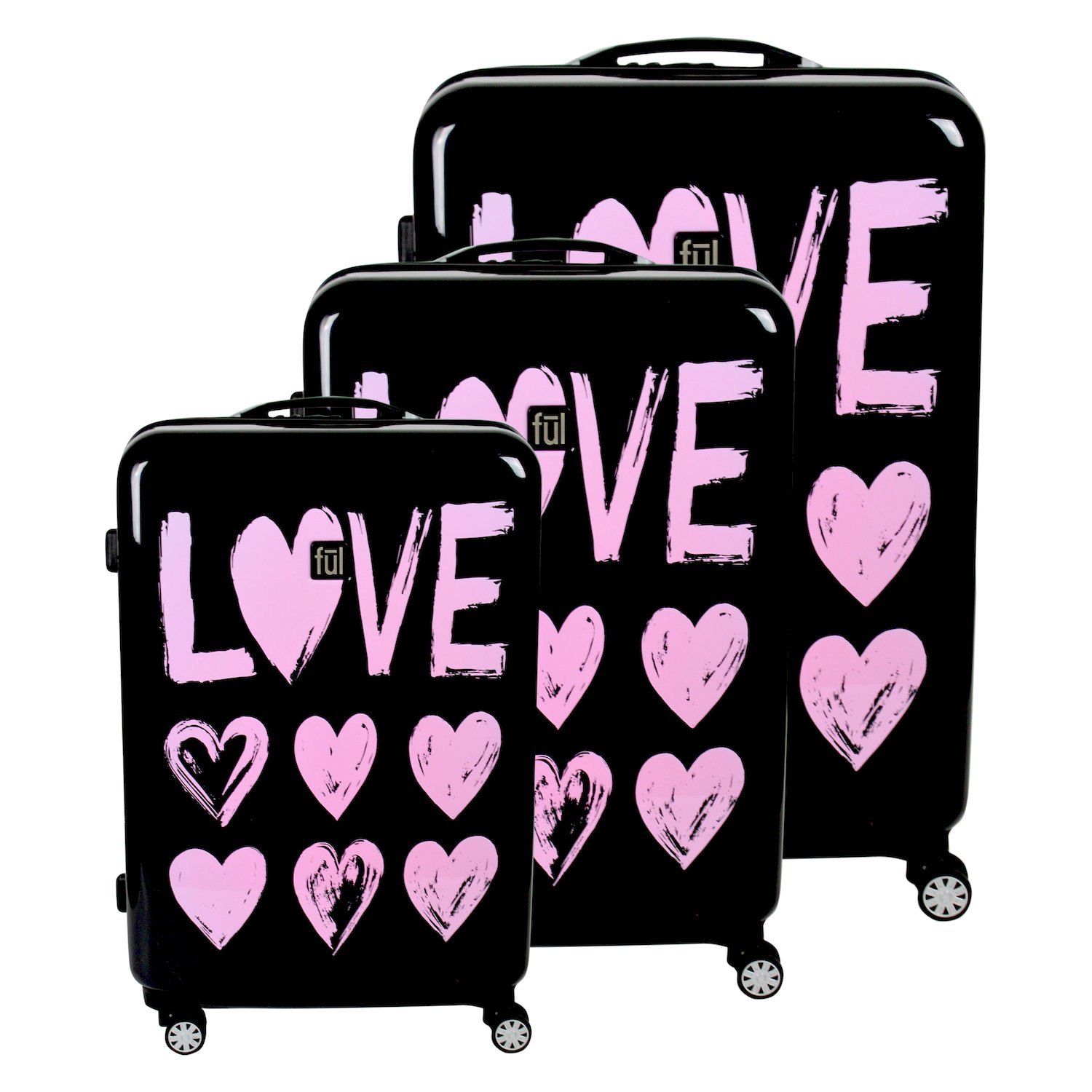 love pink suitcase