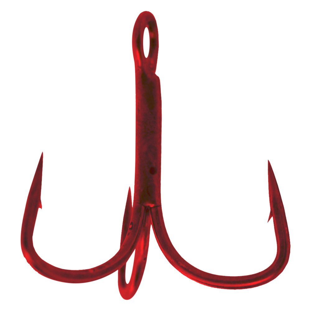 Gamakatsu® 77307 - Extra Wide Gap Treble 6 Size Red Hooks, 10 Pieces ...