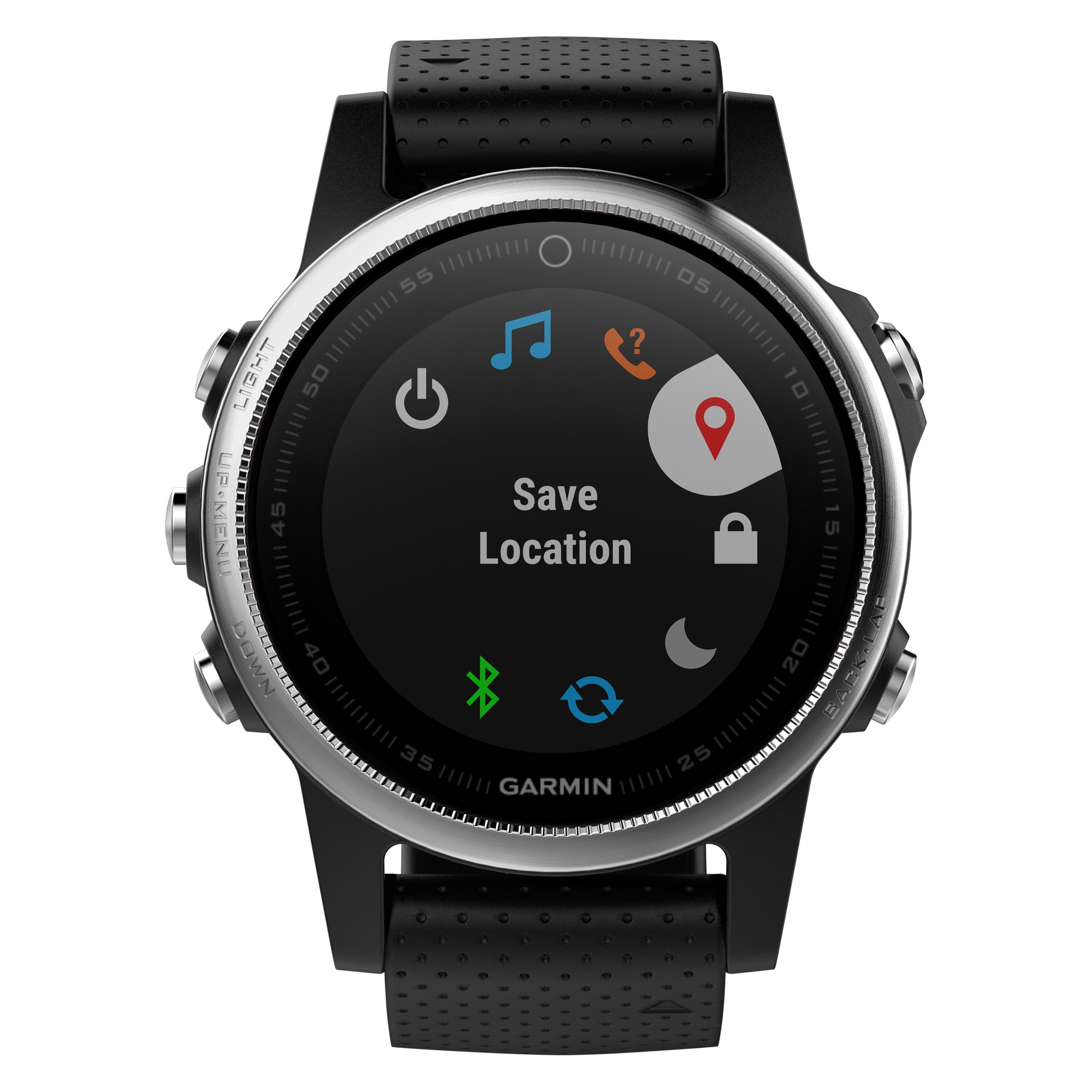 garmin fenix 5s silver black