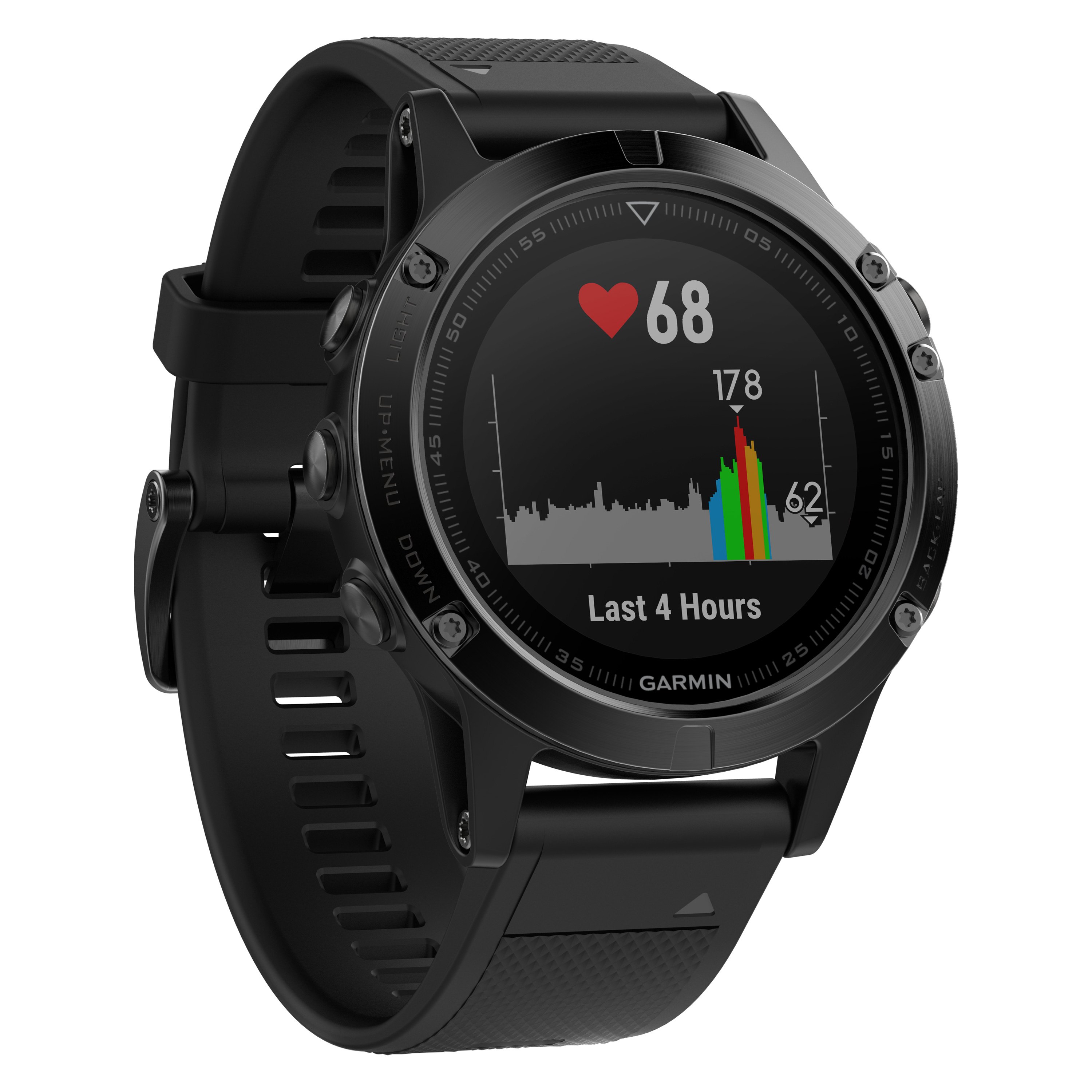 fenix 5 black sapphire with black band