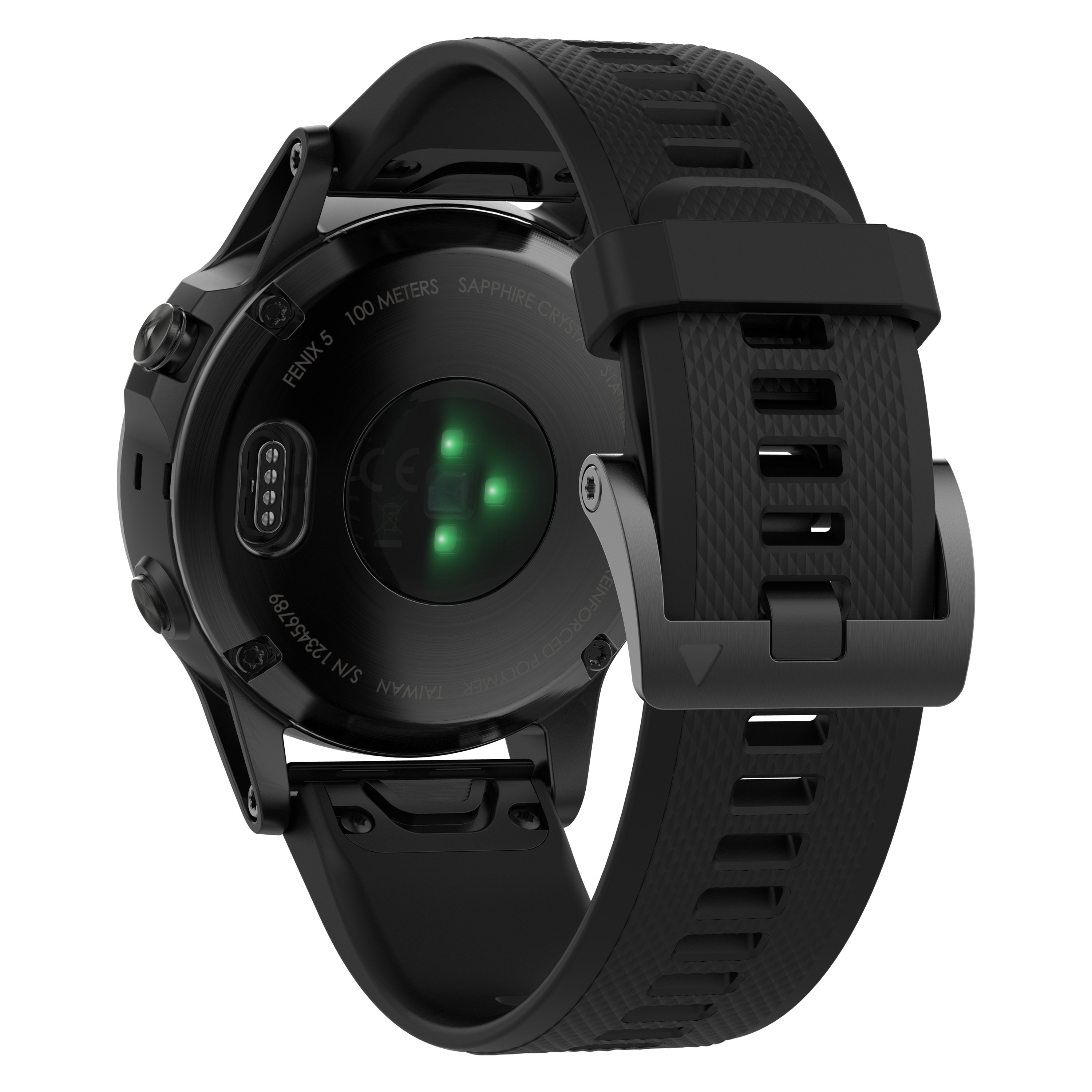 fenix 5 black sapphire with black band