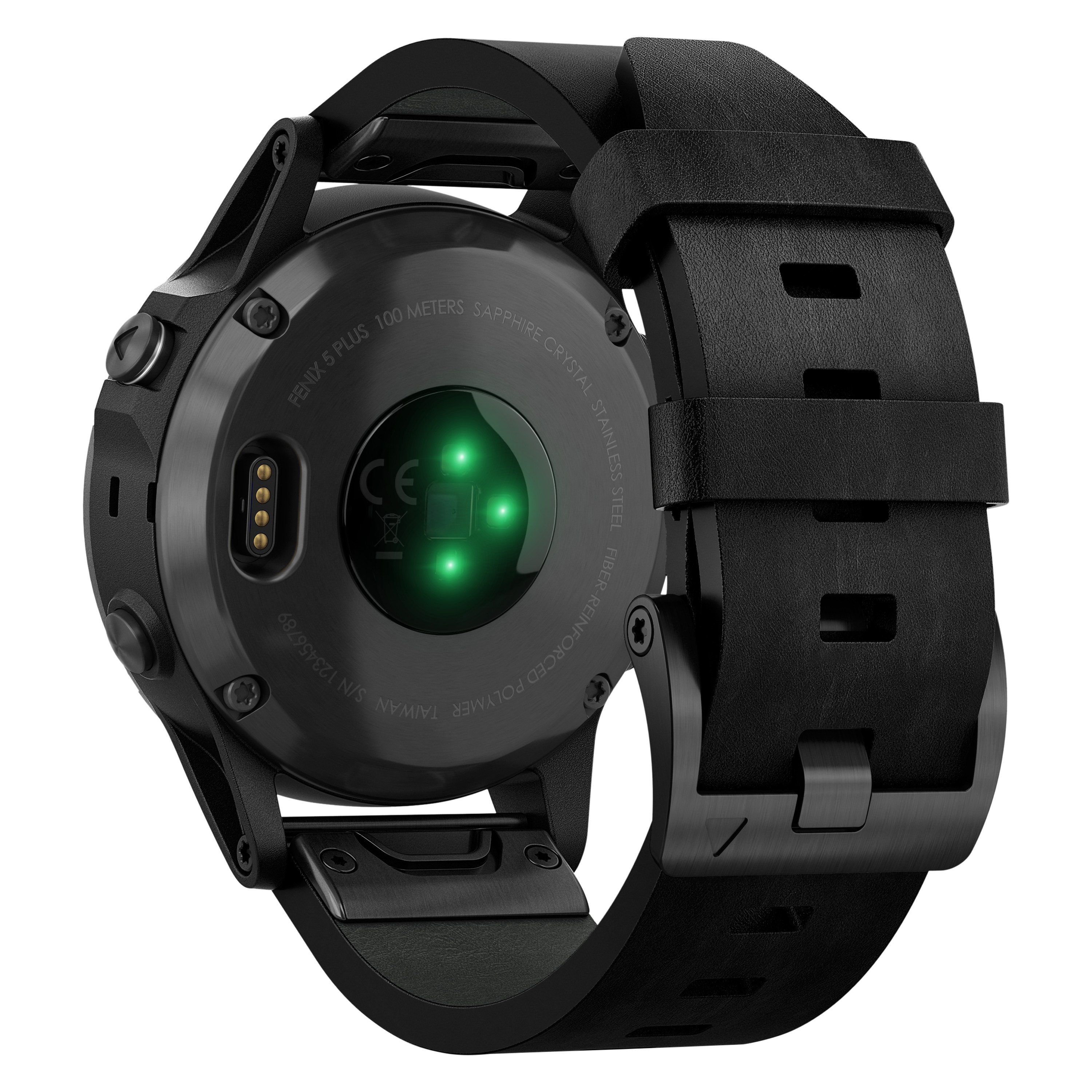 fenix 5 plus sapphire titanium with solar flare orange band