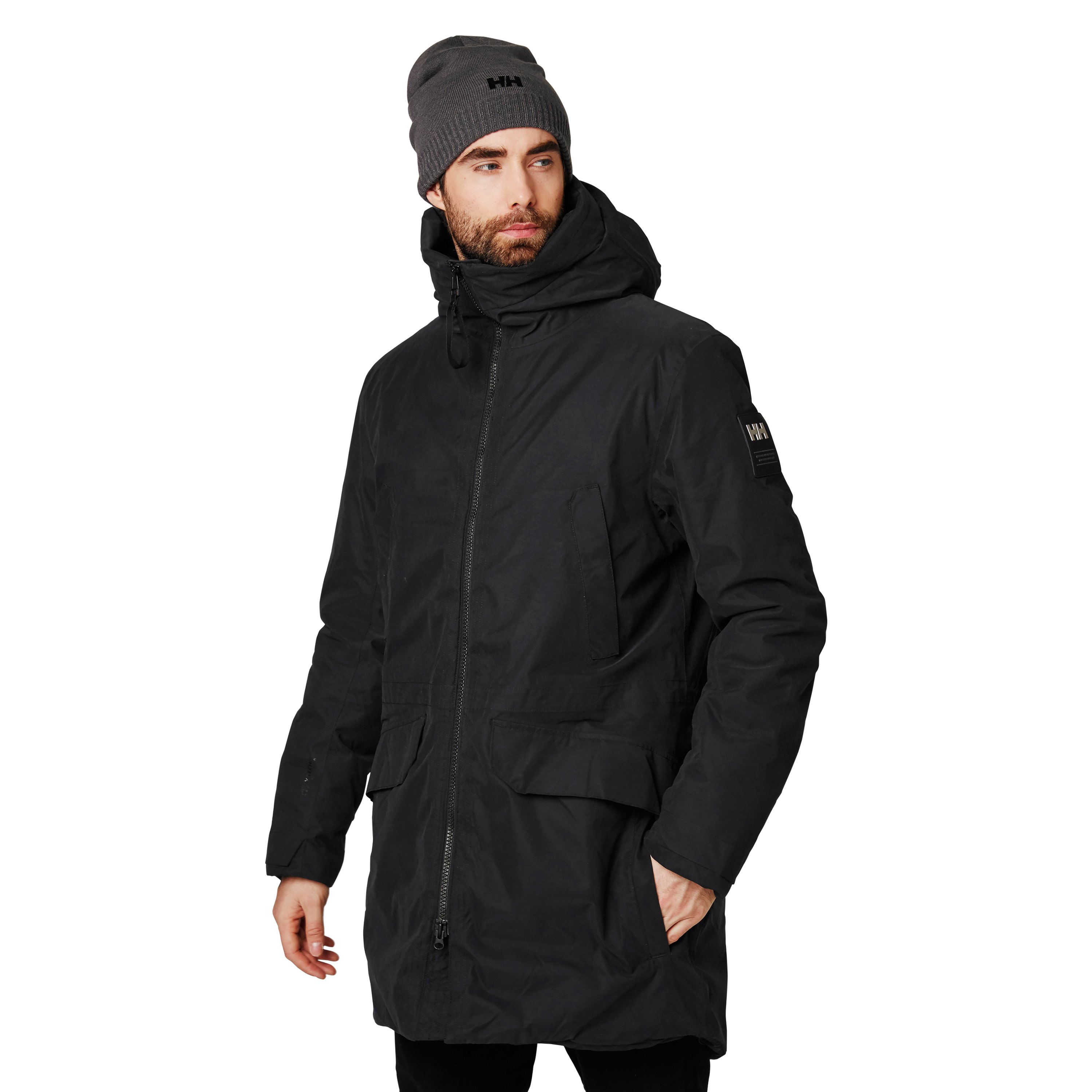 Helly-Hansen mens Calgary Hooded Insulated Winter Parka Coat Jacket