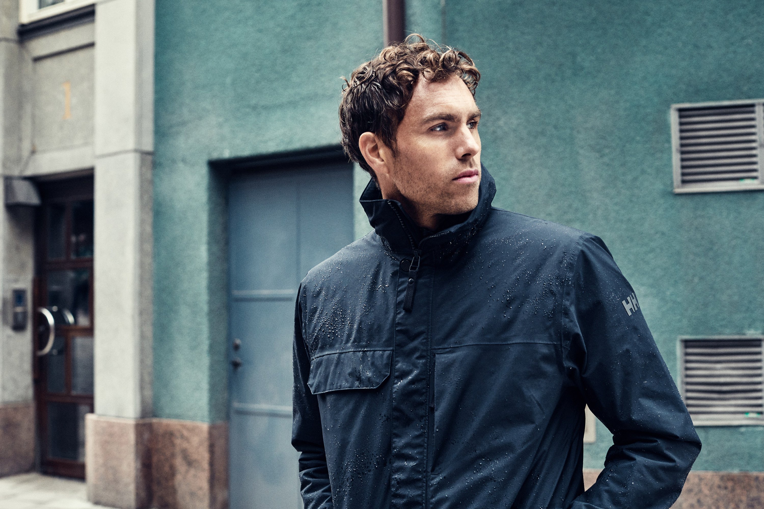 hh utility rain parka