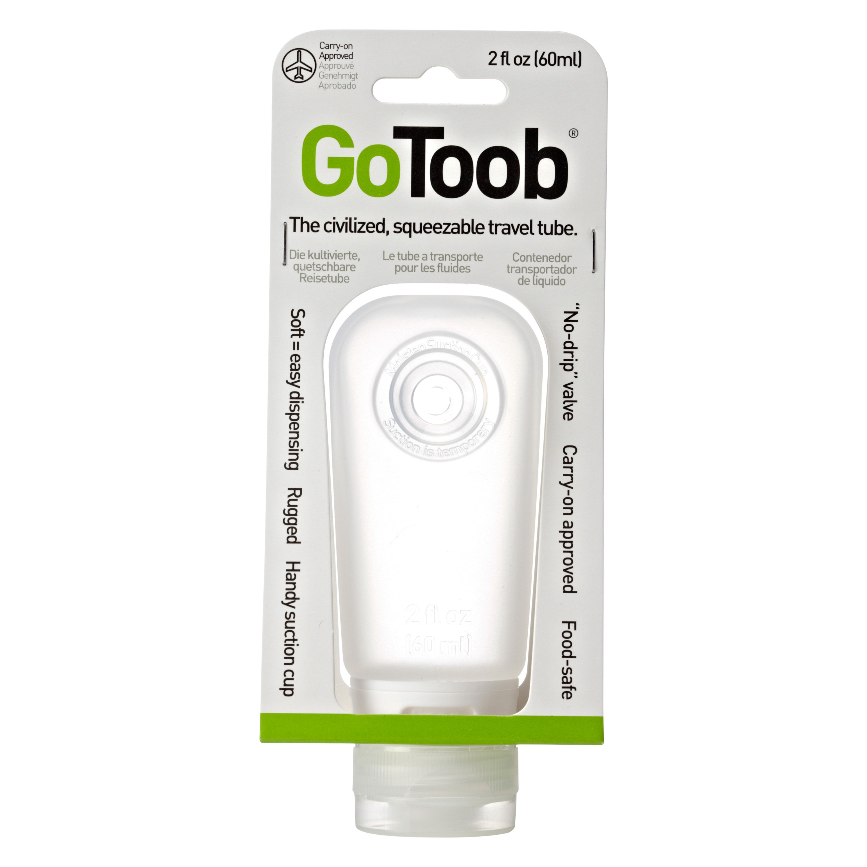 HG0104 Clear 2.0-Ounce Medium HumanGear GoToob
