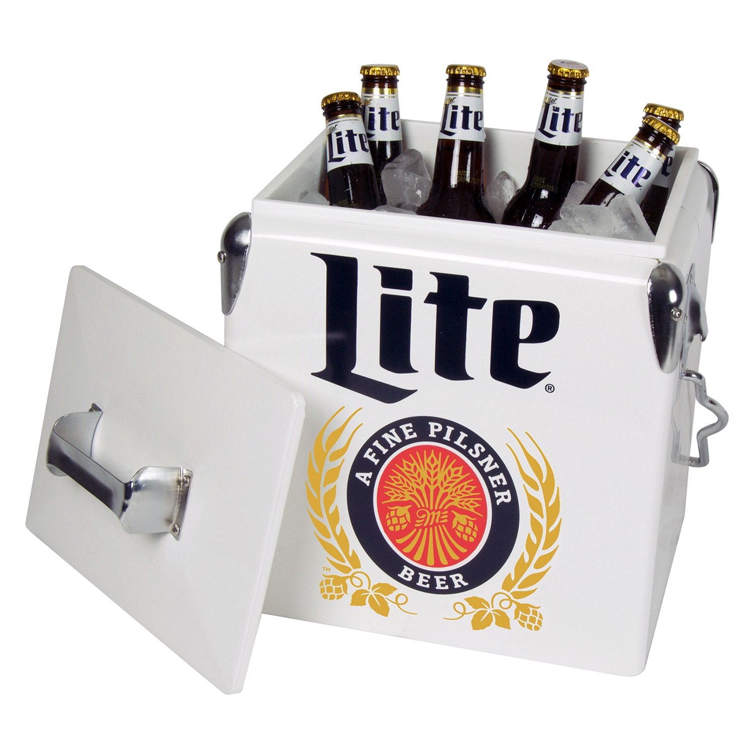 Koolatron® MLVIC-13 - Miller Lite™ 14 qt Ice Chest Hard ...