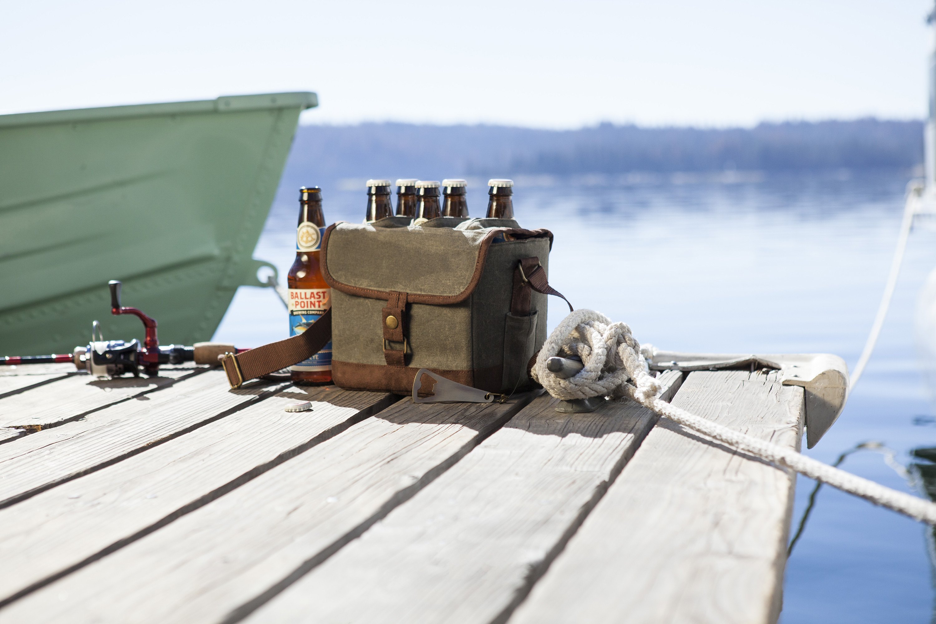 picnic time beer caddy cooler tote with opener