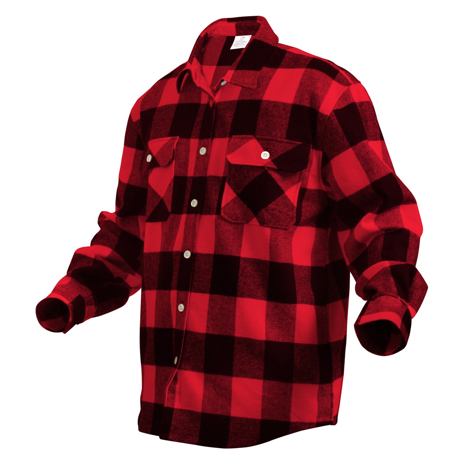 Crank & Stroker Supply Co. Big Red Heavy Weight Flannel Shirt 2XL
