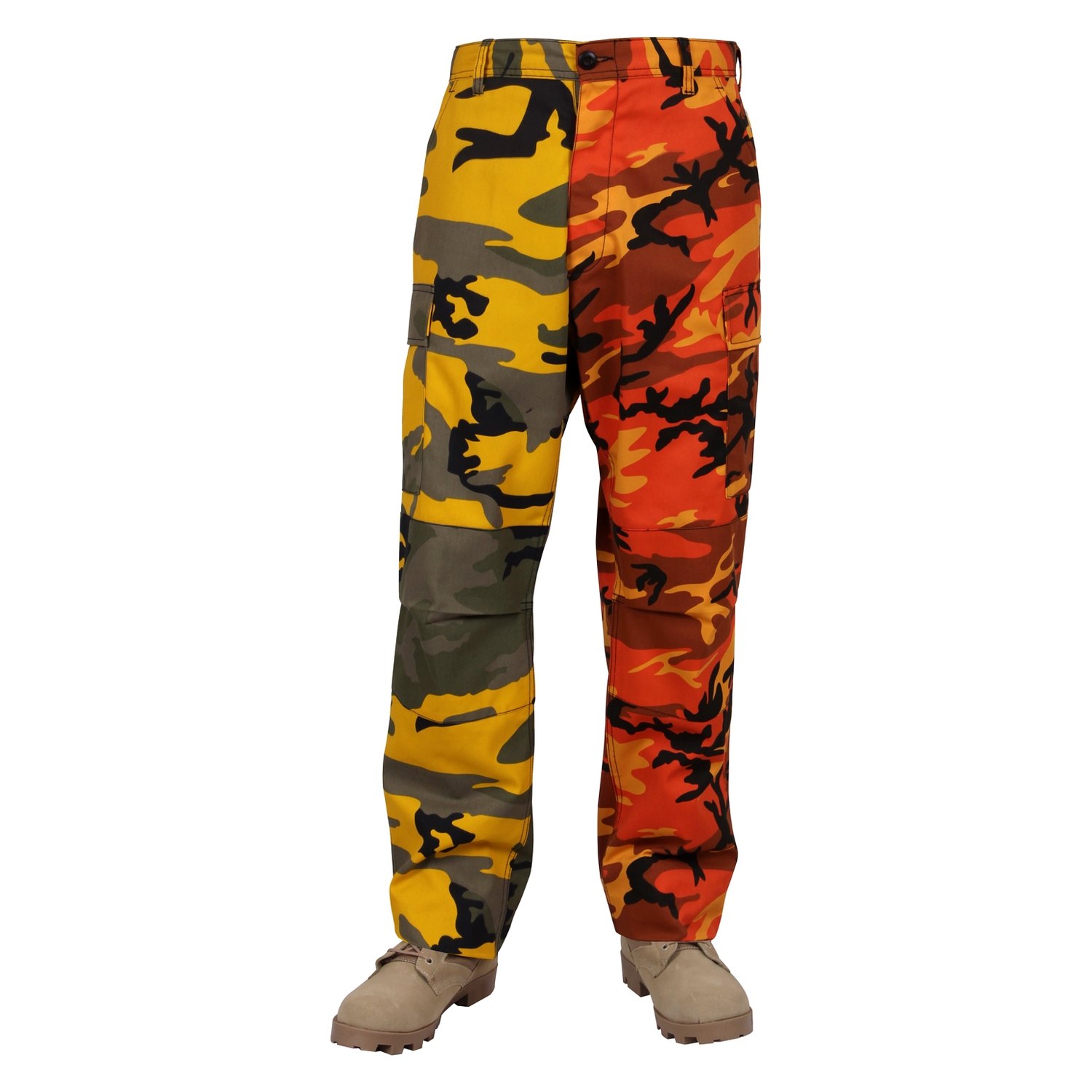 rothco bdu savage orange camo cargo pants