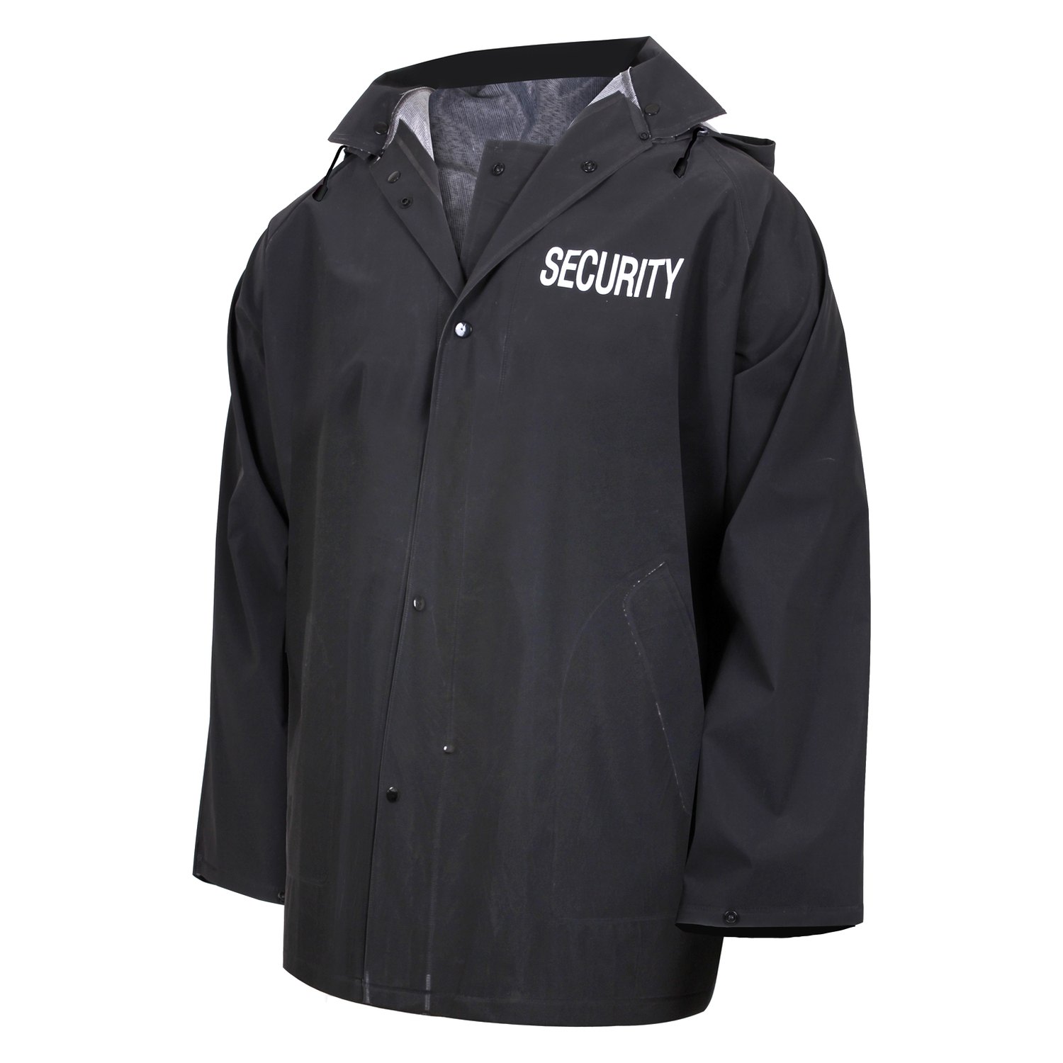 Rothco® 36651L SECURITY Men's Large Black Rain Jacket