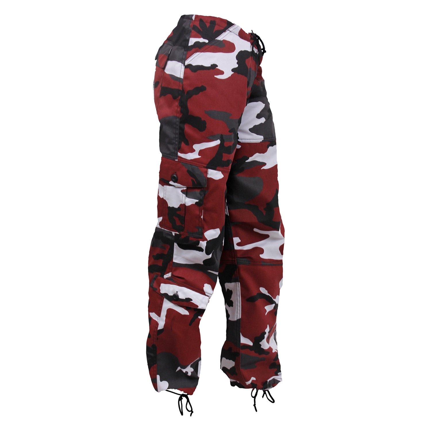 red and grey camo pants