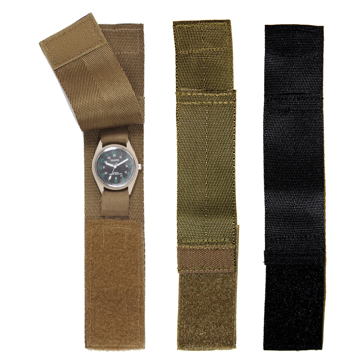 Ремешок для часов оливковый Commando nylon Watchband