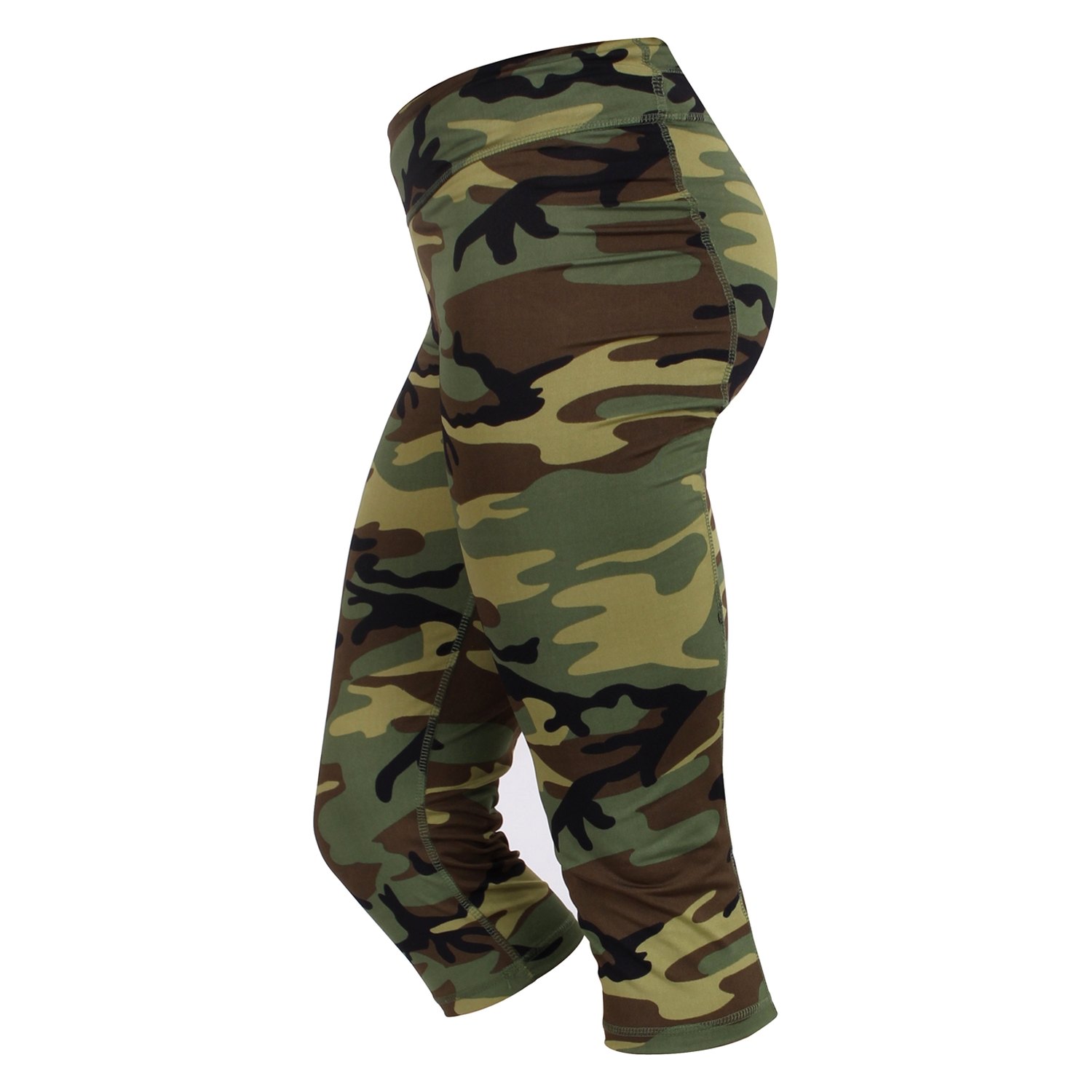 camo capri workout pants
