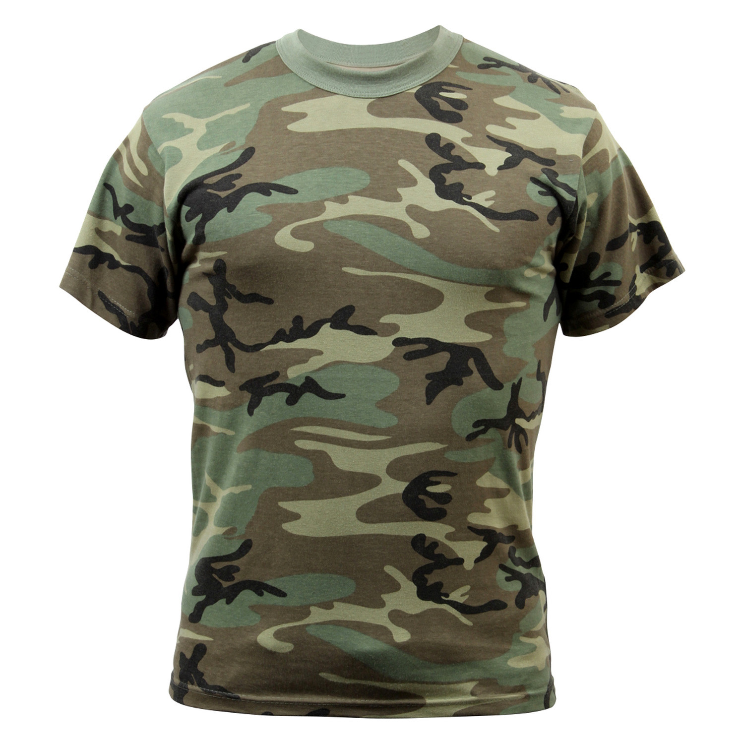 Rothco® 4777WoodlandCamoL Vintage Men's Large Woodland Camo T