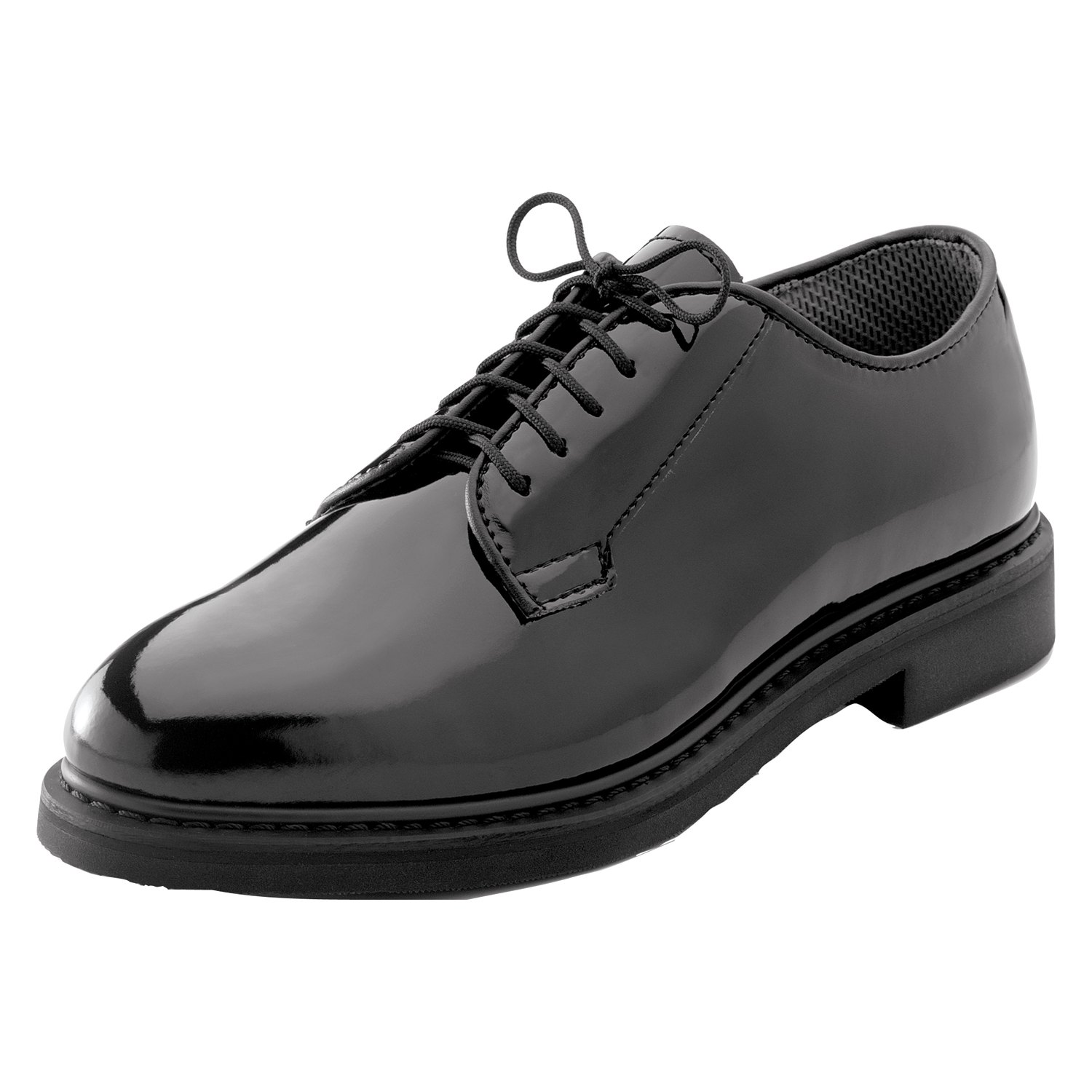 high gloss black dress shoes