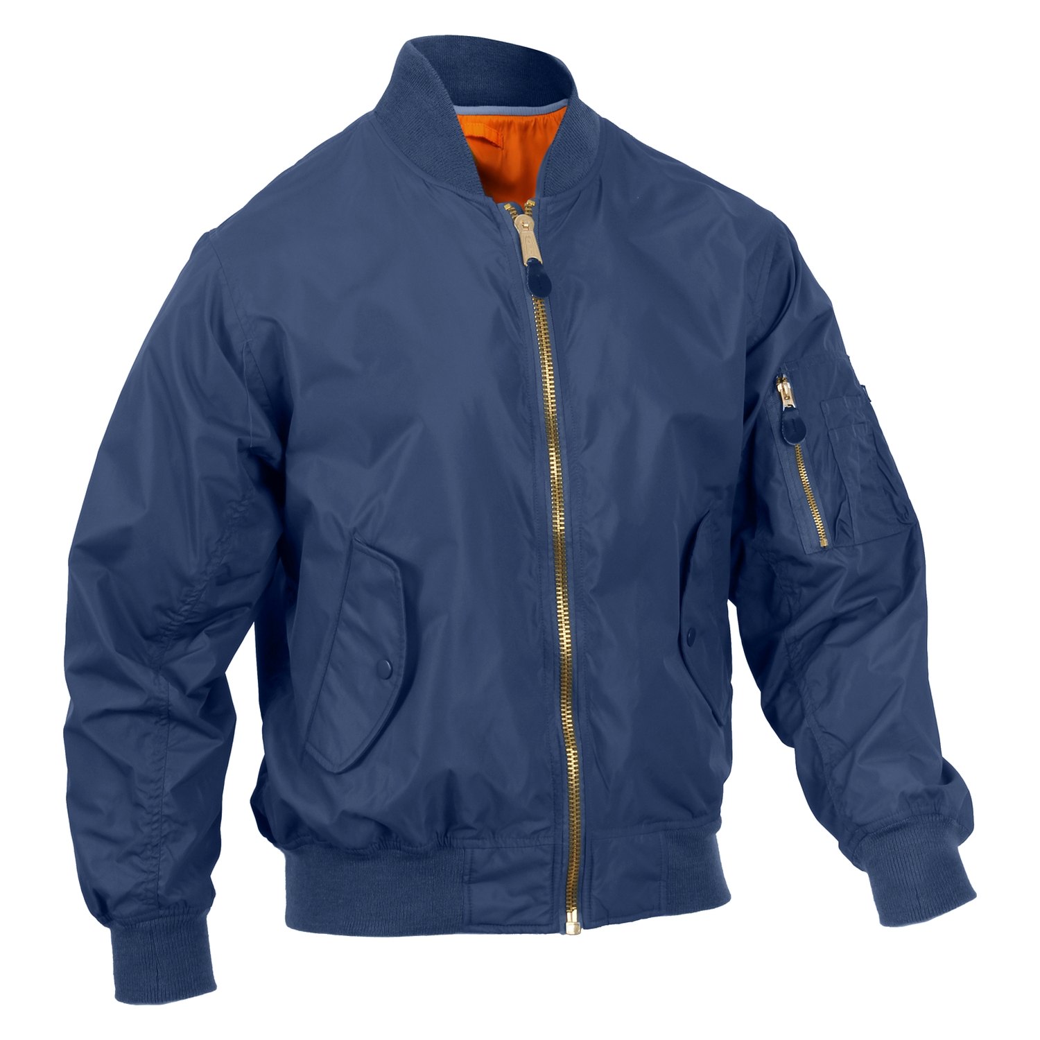 Rothco® 6332 - MA-1 3X-Large Navy Blue Men's Lightweight Flight Jacket ...