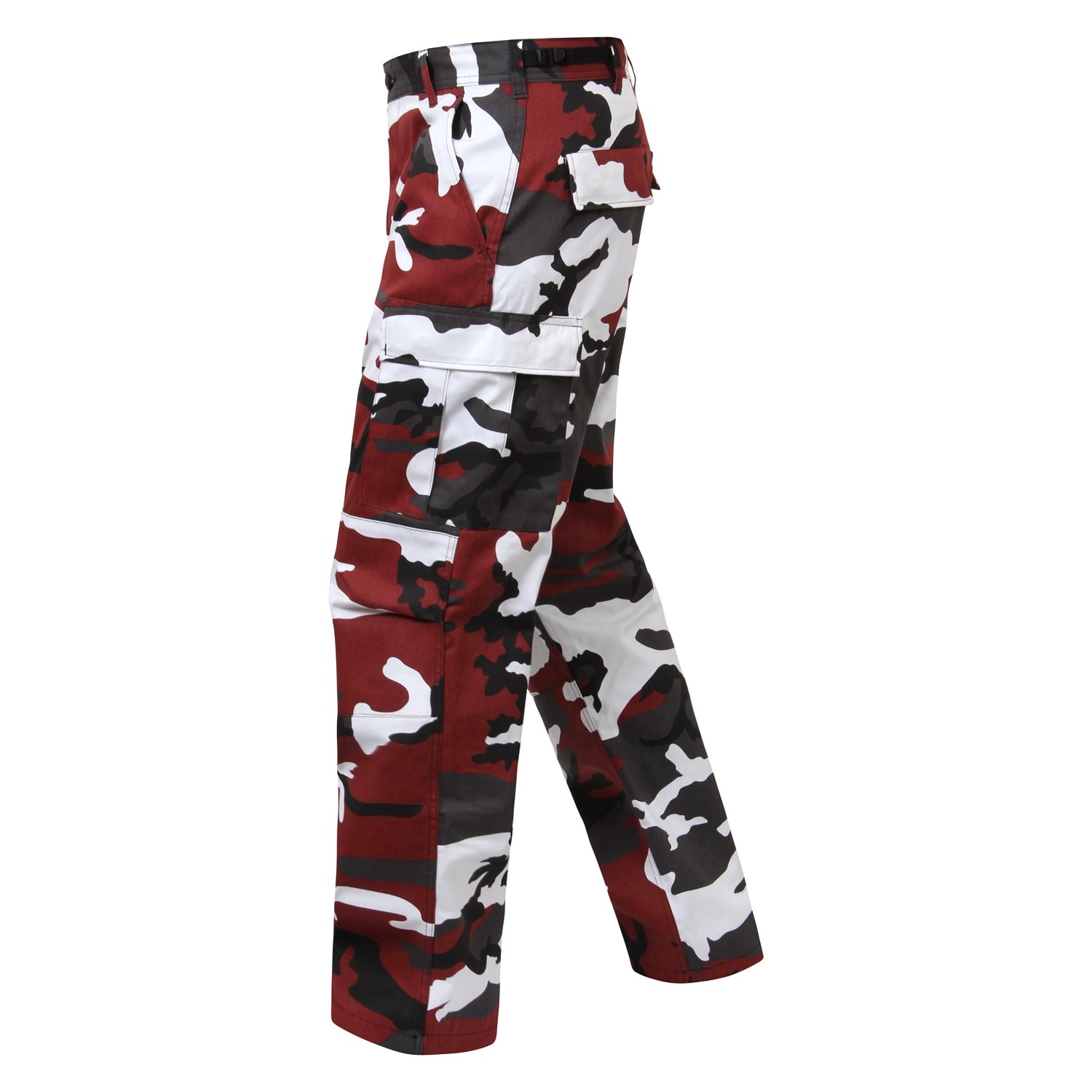 red camo trousers