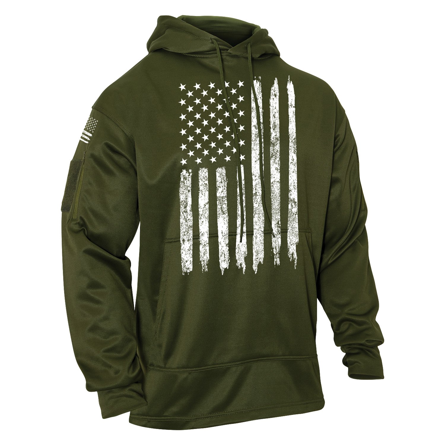 Rothco® 8091-Olive Drab-L - U.S. Flag Concealed Carry Hoodie ...