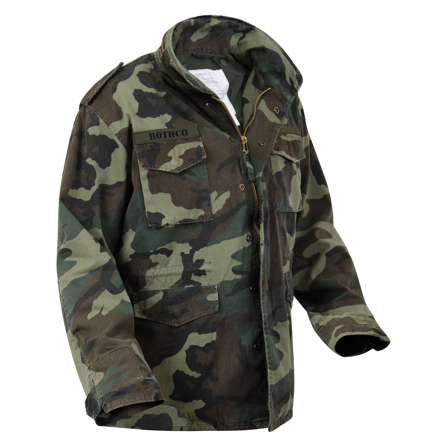 Rothco® 8613-Woodland-Camo-XL - Vintage M-65 Men's X-Large Woodland ...