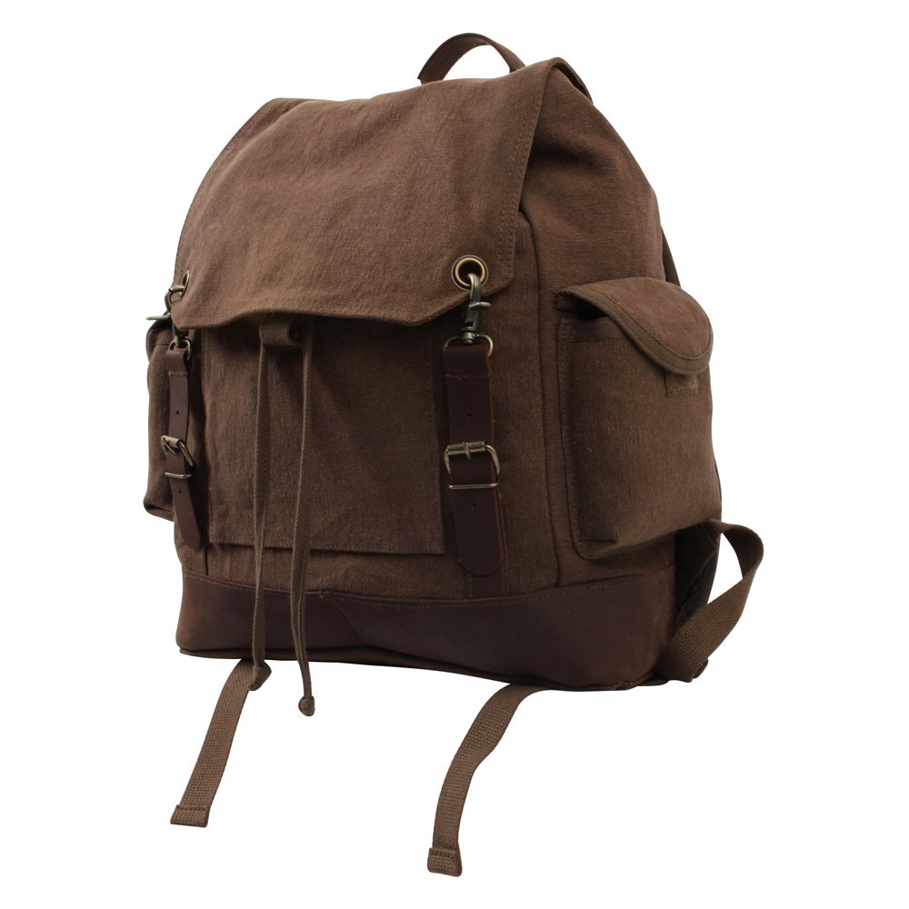 Rothco® 8709 Vintage Expedition Brown Rucksack Backpack