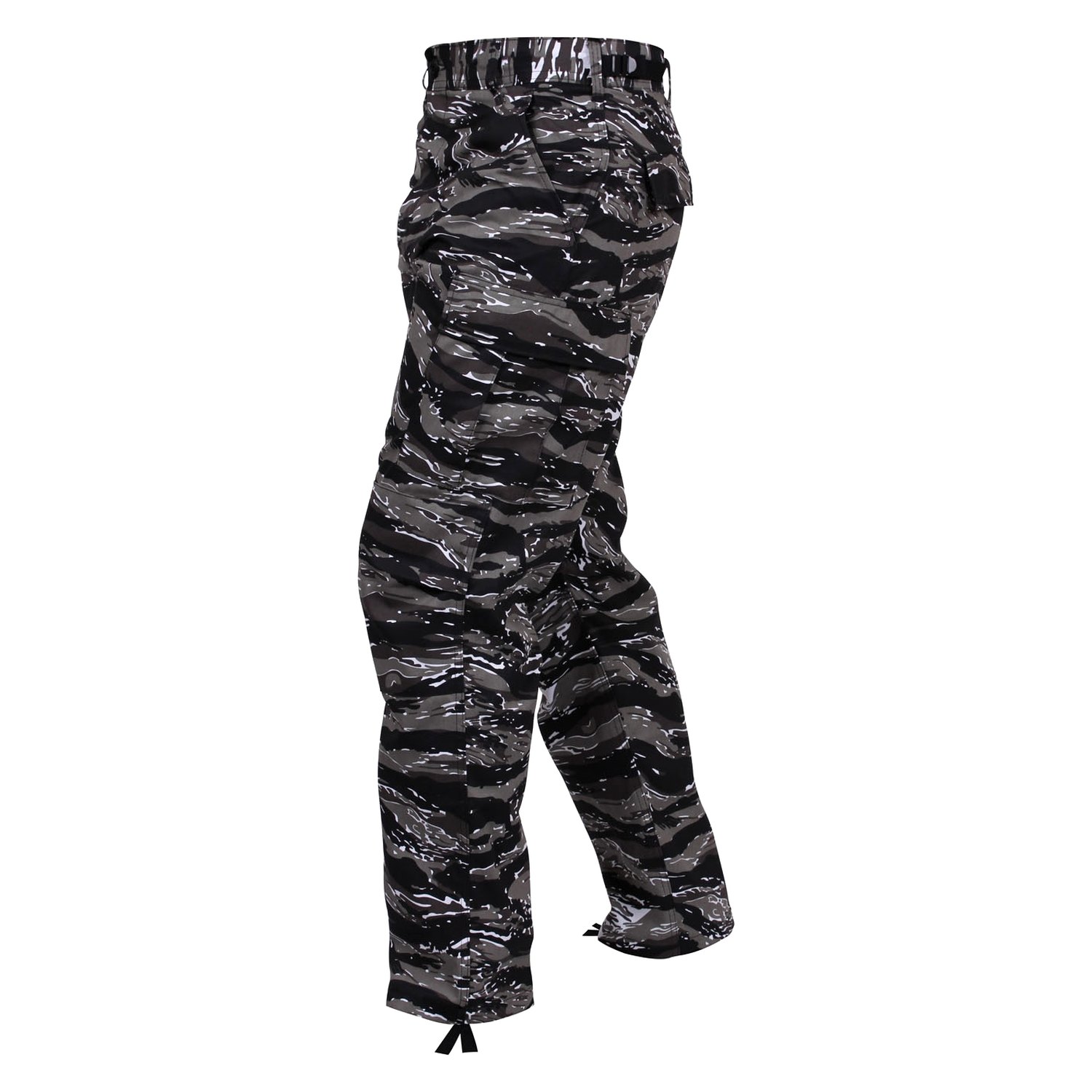 camo pants with black stripe