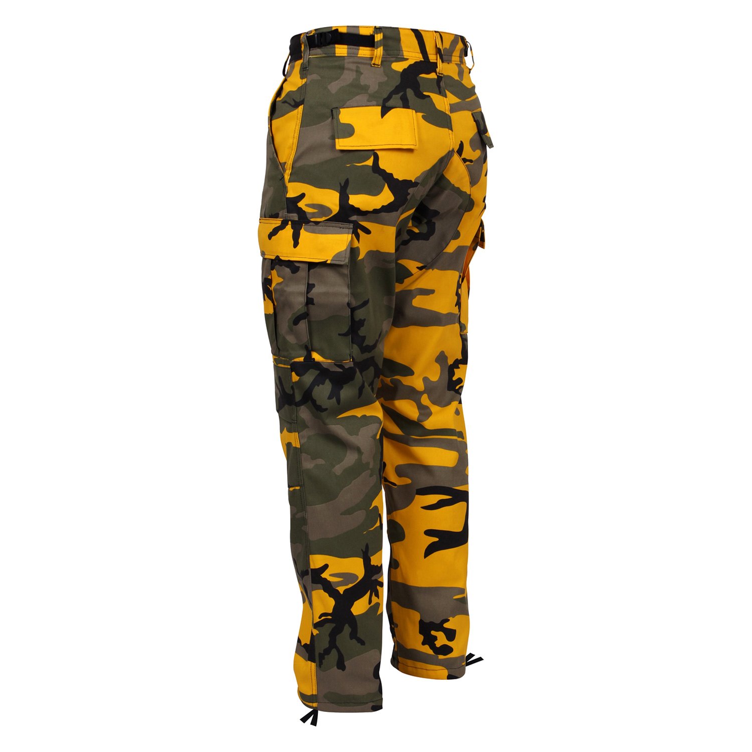 yellow and grey camo pants