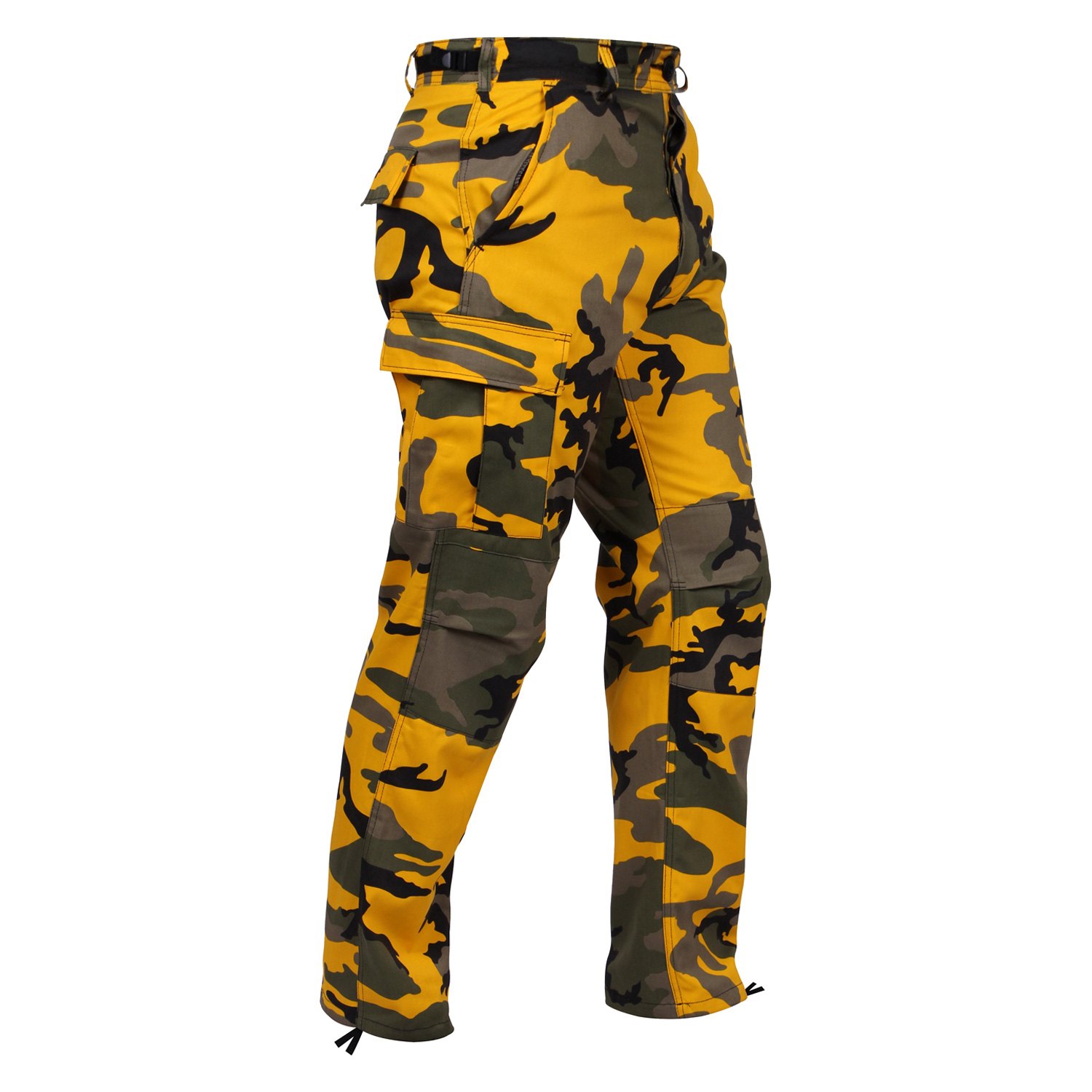 yellow camo joggers womens