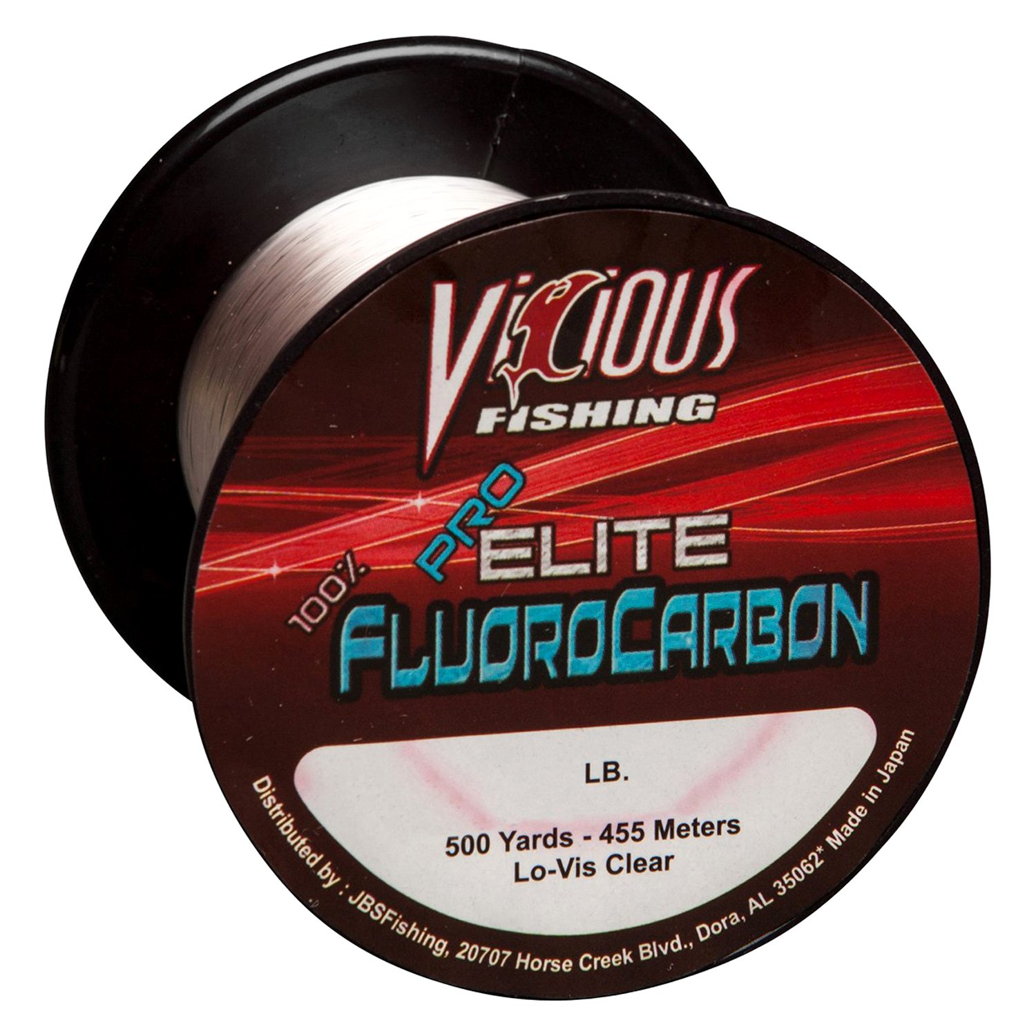 Vicious® EFLD6 Pro Elite 500 yd 6 lb Clear Fluorocarbon Line