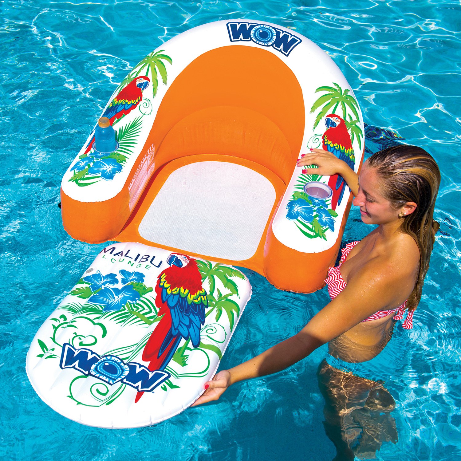 Wow Watersports® 14 2070 Malibu 1 Person Inflatable Lounge 