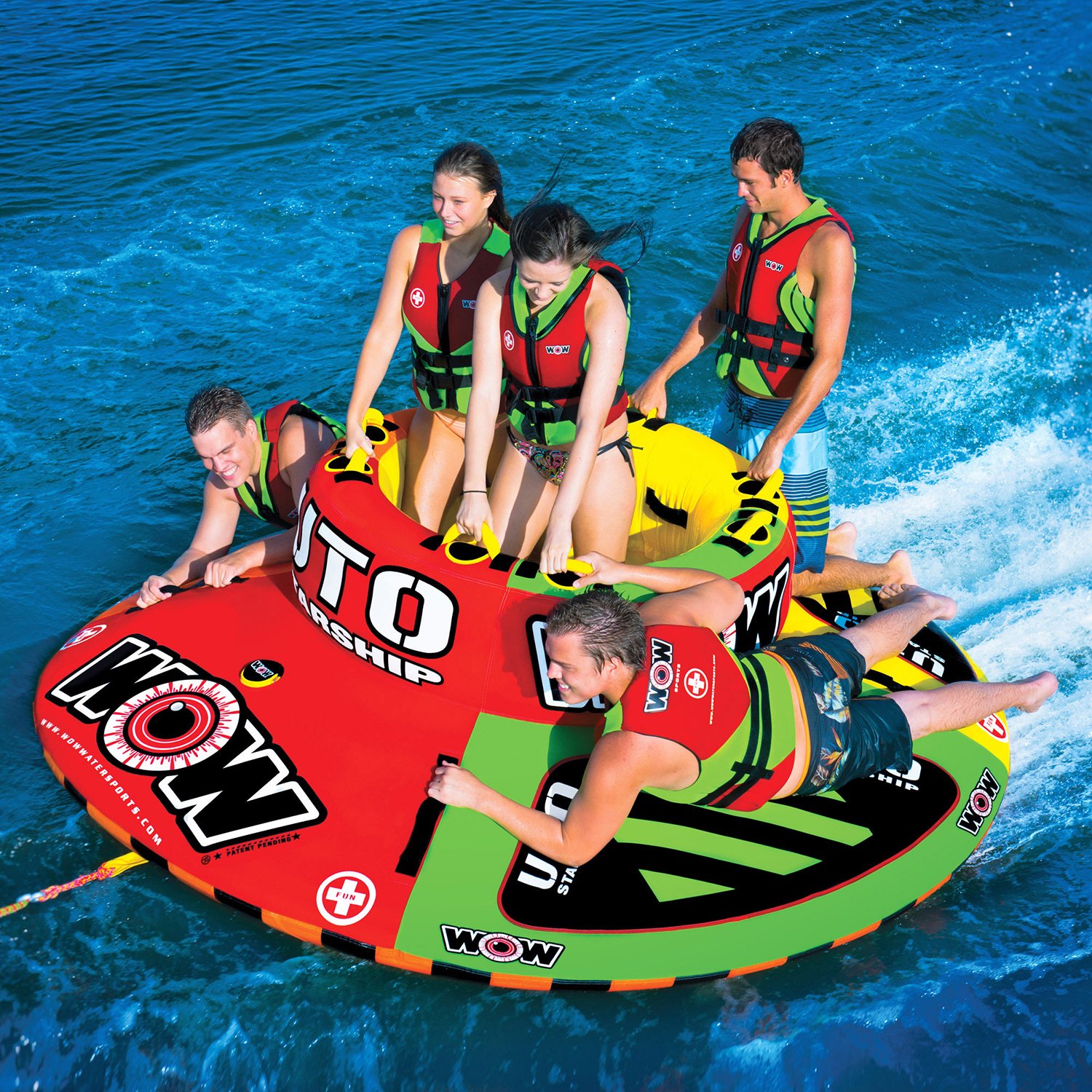 Tubing & Towables Water Sports WOW Watersports UTO Starship 5 Rider ...